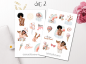 Preview: Gute Laune Mädchen Sticker Set
